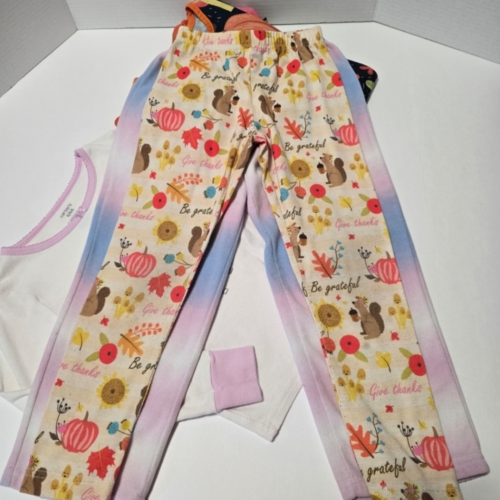 Bundle, Girls Size 6 Colorful Kids Pajama Sets/Matching Sets - 13 Items - Picture 4 of 16